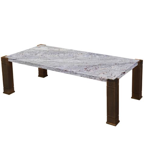 River White Percopo Solid Granite Dining Table With Oak Legs