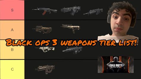 BEST NEW GEN GAME BLACK OPS 3 MULTIPLAYER WEAPONS TIER LIST YouTube