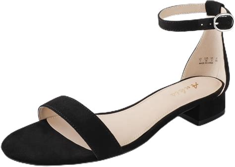 Amazon Ankis Nude Black White Women Sandals Dressy Inch Low