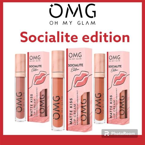 Omg Oh My Glam Matte Kiss Lipcream Socialite Edition No Seri