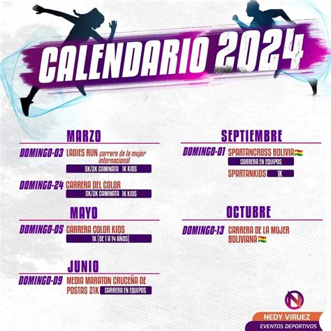 Calendario Runner Uruguay Tamar Fernande