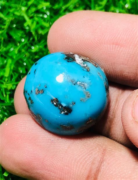 Very Precious Natural Persian Turquoise Pendant And Ring Size Stone