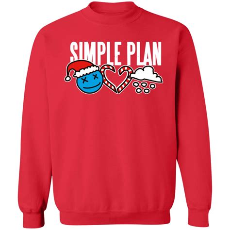 Simple Plan Merchandise Simple Plan Christmas 3 Icons Shirt - Sgatee