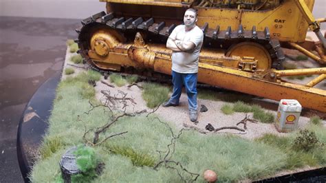 Bulldozer Caterpillar Amt Diorama