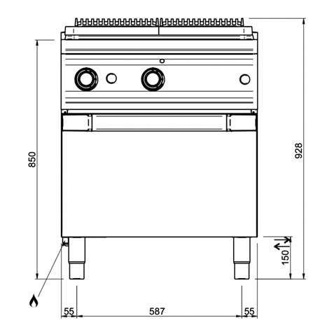 Plaque Coup De Feu Gaz Sur Four Statique Domina Max Tpg Fg Mbm