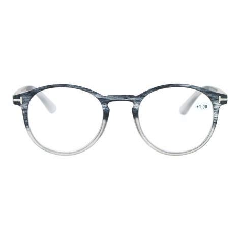 Unisex 10 Retro Keyhole Style Round Horn Rim Reading Glasses Ebay