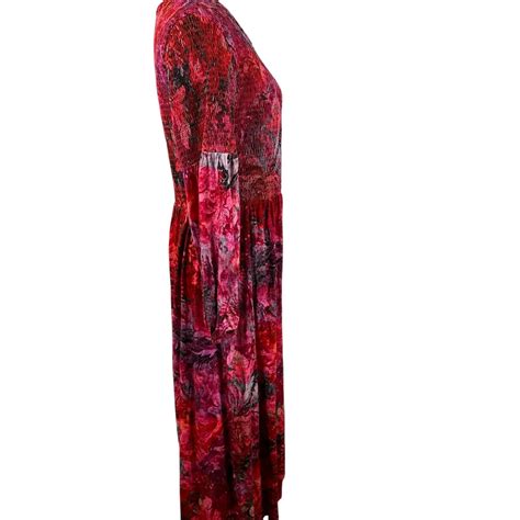 Soft Surroundings Beunissima Smocked Midi Dress Size Small - pre-owned