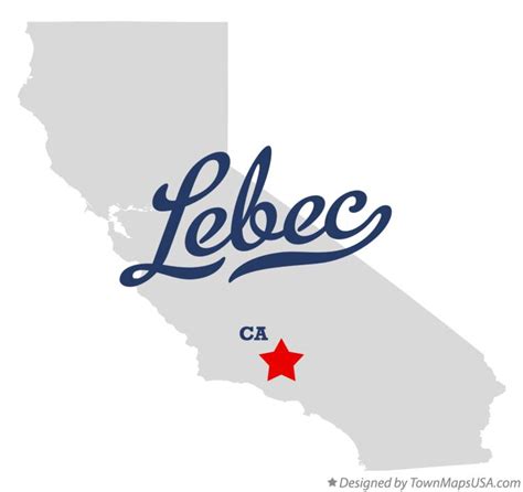 Map of Lebec, CA, California