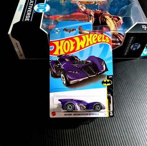 Hot Wheels Batman Arkham Asylum Batmobile Purple Hotwheels DC