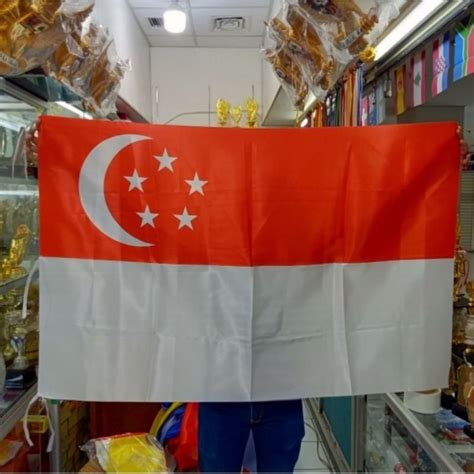 Jual Bendera Negara Singapore Uk 90x135cm Shopee Indonesia