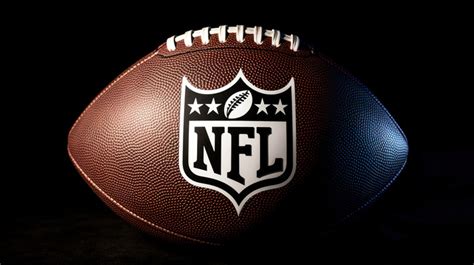 Ball Background With The Nfl Logo On It Is Shown A Black Backgrounds ...