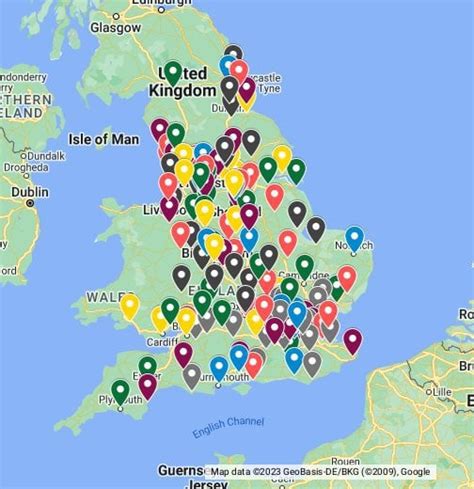 Football Teams In England Map - Allina Madeline