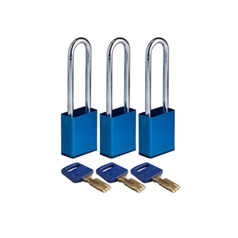 Brady Aluminium SafeKey Safety Padlock Blue 150241 Lockout Tagout Shop