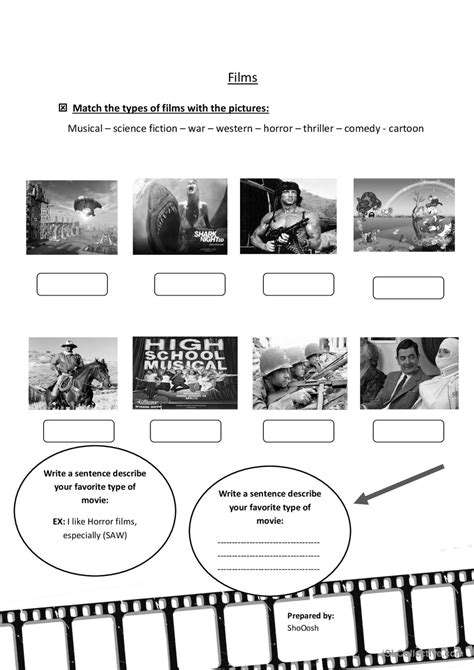 Types Of Movies English Esl Worksheets Pdf Doc