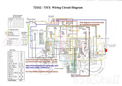 72XS2/73TX Wiring Diagram | Yamaha XS650 Forum