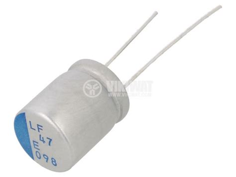 Capacitor electrolyte 47uF 25V THT Ф10x13mm at Best price Vikiwat