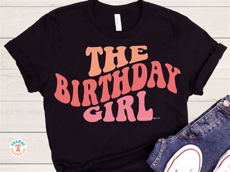 Birthday Girl Svg Png Birthday Shirt Svg Retro Svg File For Etsy