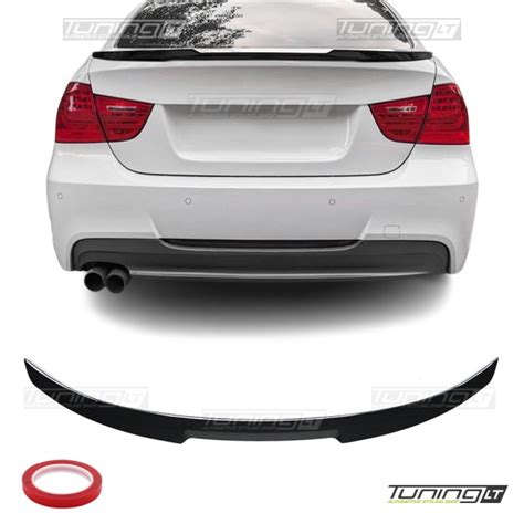 For BMW E90 M4-style Boot Spoiler, glossy black