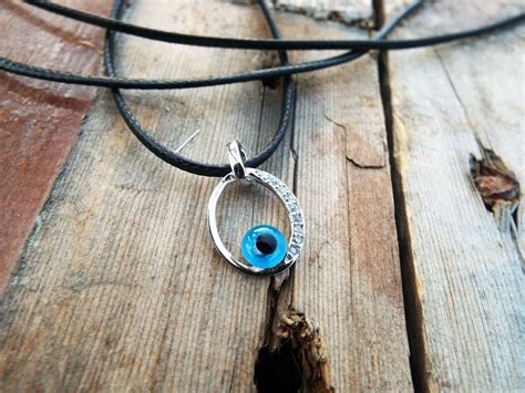 Eye Pendant Silver Handmade Necklace Evil Eye Sterling 925 Protection