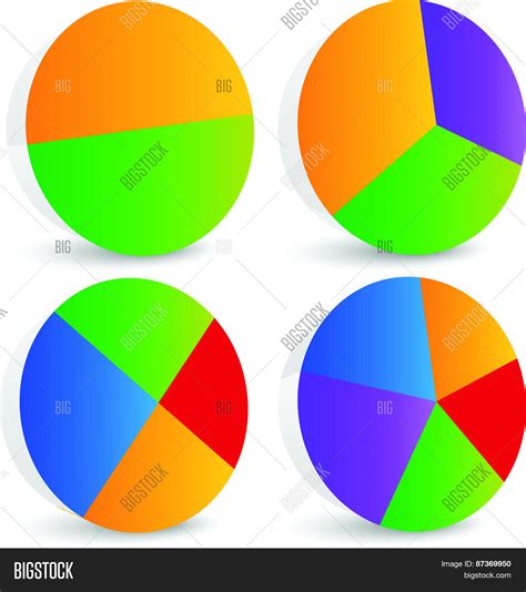 Pie Chart Vector Pie Vector And Photo Free Trial Bigstock