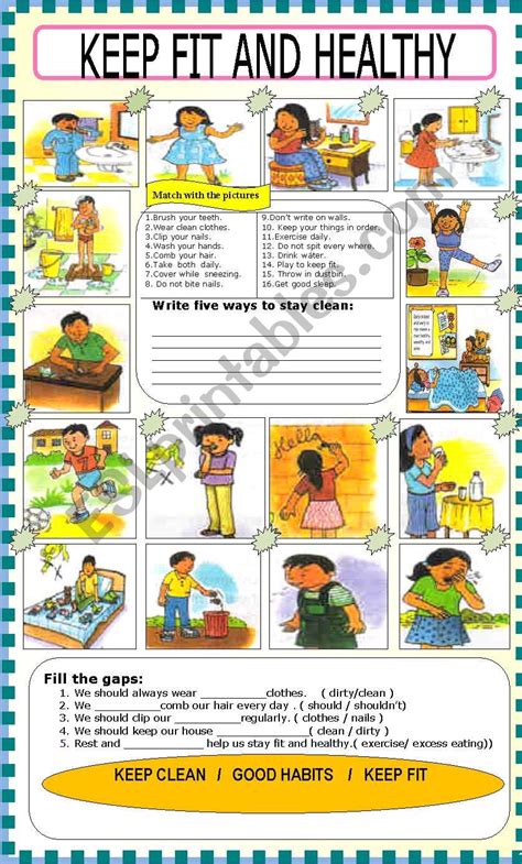 Health Esl Worksheet By Jhansi