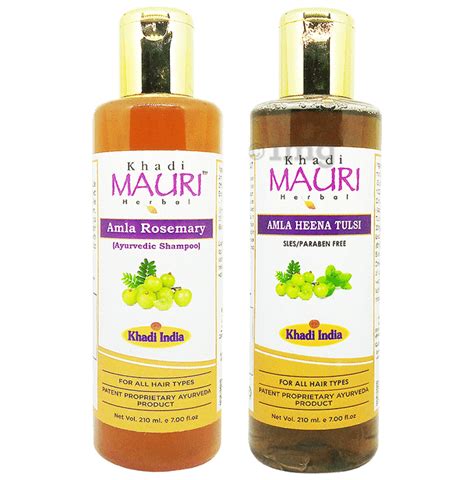 Khadi Mauri Herbal Combo Pack Of Amla Rosemary Amla Henna Tulsi