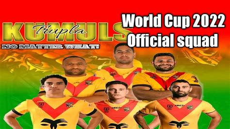 PNG Kumuls Offical 2022 World Cup 24 Men Squad Predict Your First