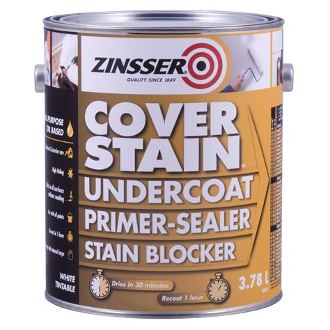 Zinsser 3.78L White Cover Stain Primer Sealer Stain Blocker - Bunnings ...