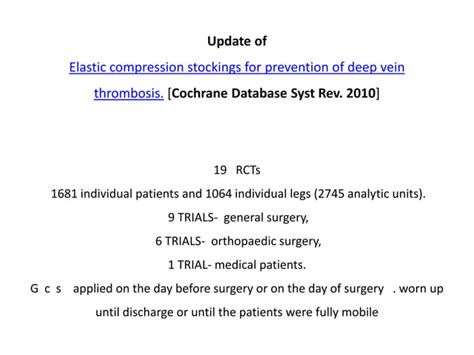 Dvt Prophylaxis In Orthopedic Surgeries Ppt