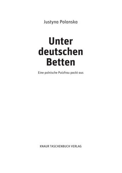 PDF Justyna Polanska Unter Deutschen Betten DOKUMEN TIPS