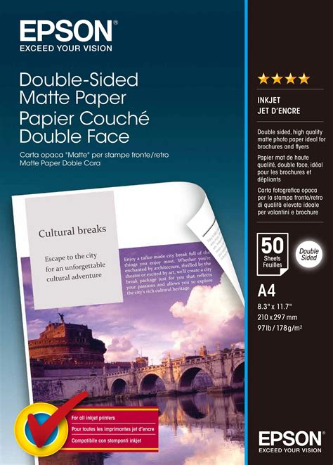 Double Sided Matte Paper A Sheets Paper And Media Ink