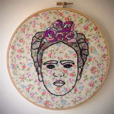 Frida Kahlo Embroidery Art