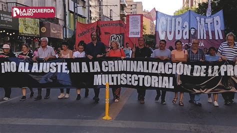 Protesta Video Córdoba Movilización En Contra El Proyecto De Criminalización De La Protesta