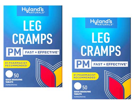 Hylands Homeopathic Leg Cramps Pm Tablets Nighttime Cramp Relief 50 Ea Pack Of 2