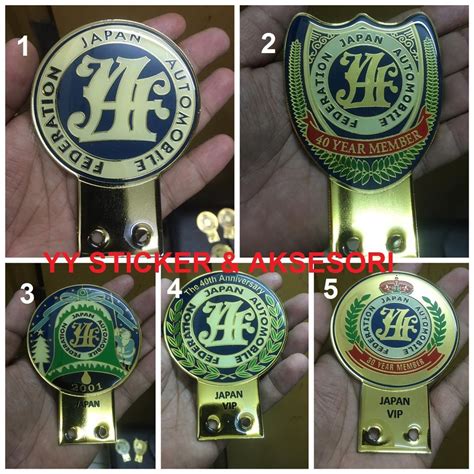 Jaf Metal Plate Logo Emblem Kancil Kelisa Mira Kenari Gino Toyota Seg