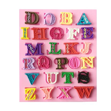 Buy D English Alphabet Silicone Fondant Mold Cake Chocolate Sugarcraft