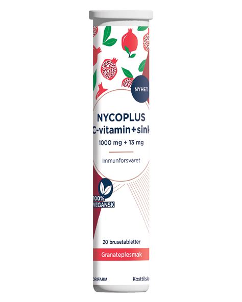 Nycoplus C Vitamin Mg Sink Mg Brusetabletter Stk Apotek