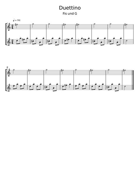 Duettino Sheet Music For Violin String Duet Musescore