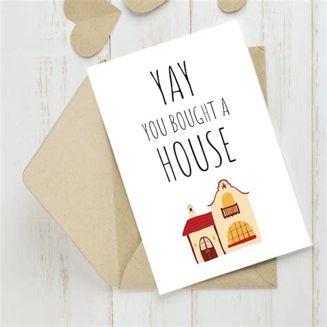 Funny New House Card Paper Love Cards Etna Pe