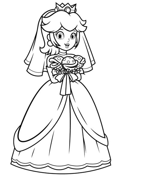 Coloriage Princesse Peach Gratuit T L Charger Et Imprimer Gratuit Sur