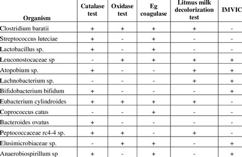 The Biochemical Tests Used To Identify The Bacterial Isolates