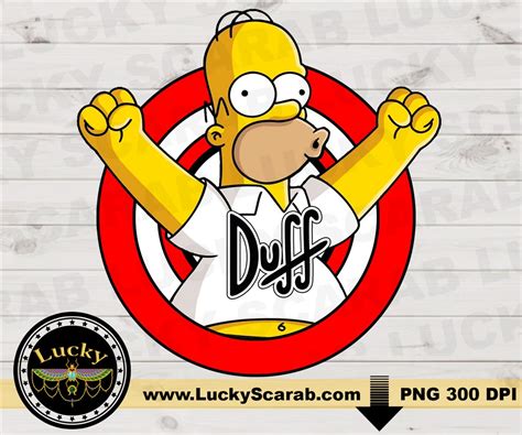 Homer Digital Download Duff Beer Digital Download Designs Singapore ...