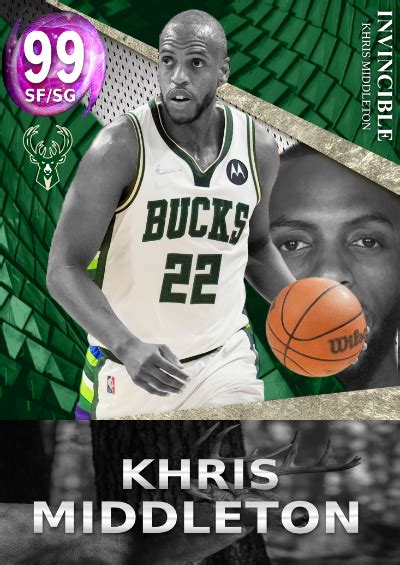 Nba K Kdb Custom Card Invincible Khris Middleton