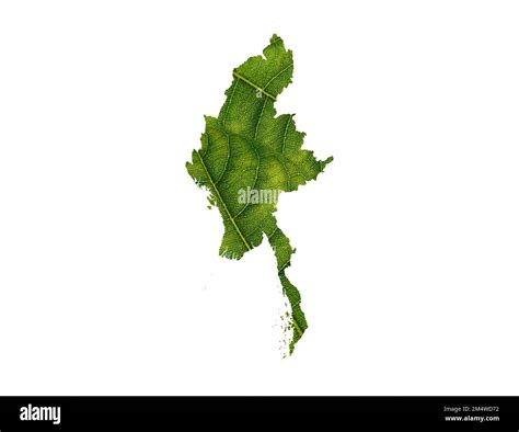 Myanmar Map Cut Out Stock Images Pictures Alamy