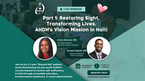 Part 1 Restoring Sight Transforming Lives AHDH S Vision Mission In Haiti