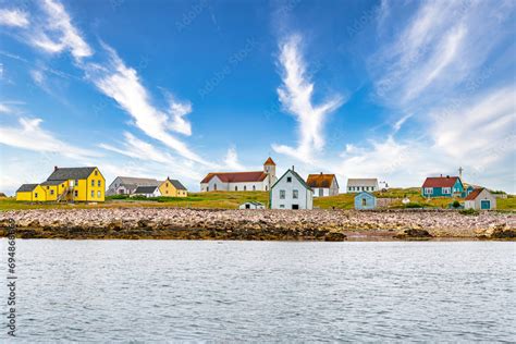 Old Fishing Houses Ile Aux Marins Fishermen S Island Territorial