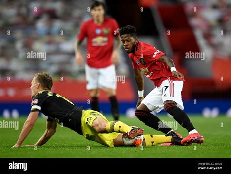 Southamptons James Ward Prowse Left Goes To Ground Under Pressure