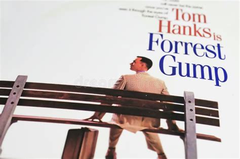 Cinema Film Poster Detail From Movie Forrest Gump With Tom Hanks From