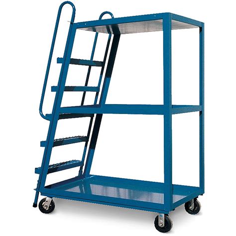 Vestil Hi Frame Stock Picking Ladder Trucks 1000 Lb Capacity Kacero