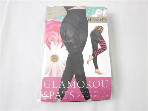 【未使用】未使用 グラマラスパッツ Glamorouspats オールインワン加圧インナー スパッツ M〜l 黒 ブラック レディースの落札